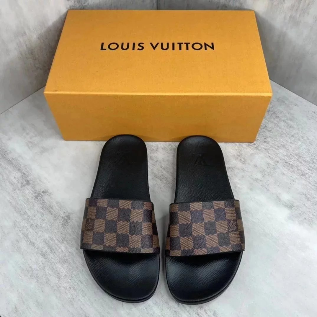 Louis Vuitton Slippers Embossed Monogram Slide — 30
