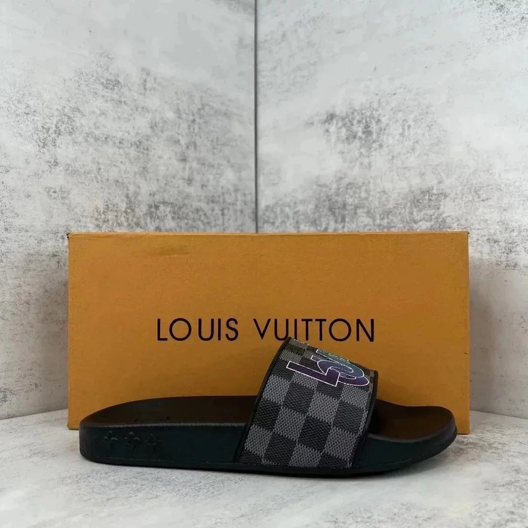 Louis Vuitton Slippers Embossed Monogram Slide — 26