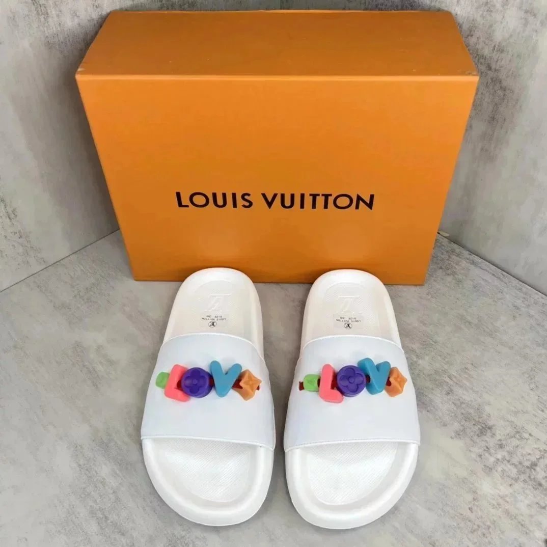 Louis Vuitton Slippers Embossed Monogram Slide — 16