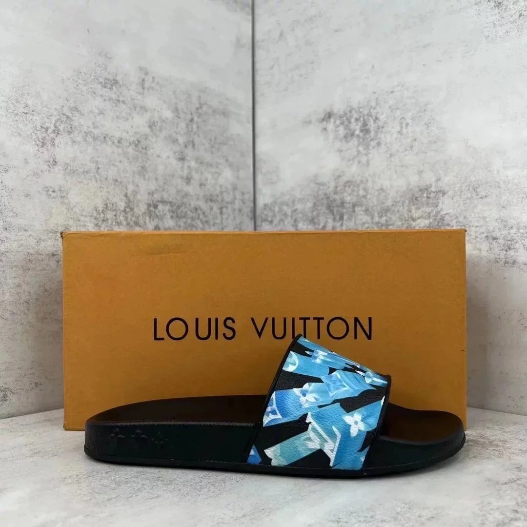 Louis Vuitton Slippers Embossed Monogram Slide — 25