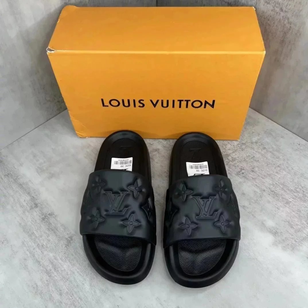Louis Vuitton Slippers Embossed Monogram Slide — 10