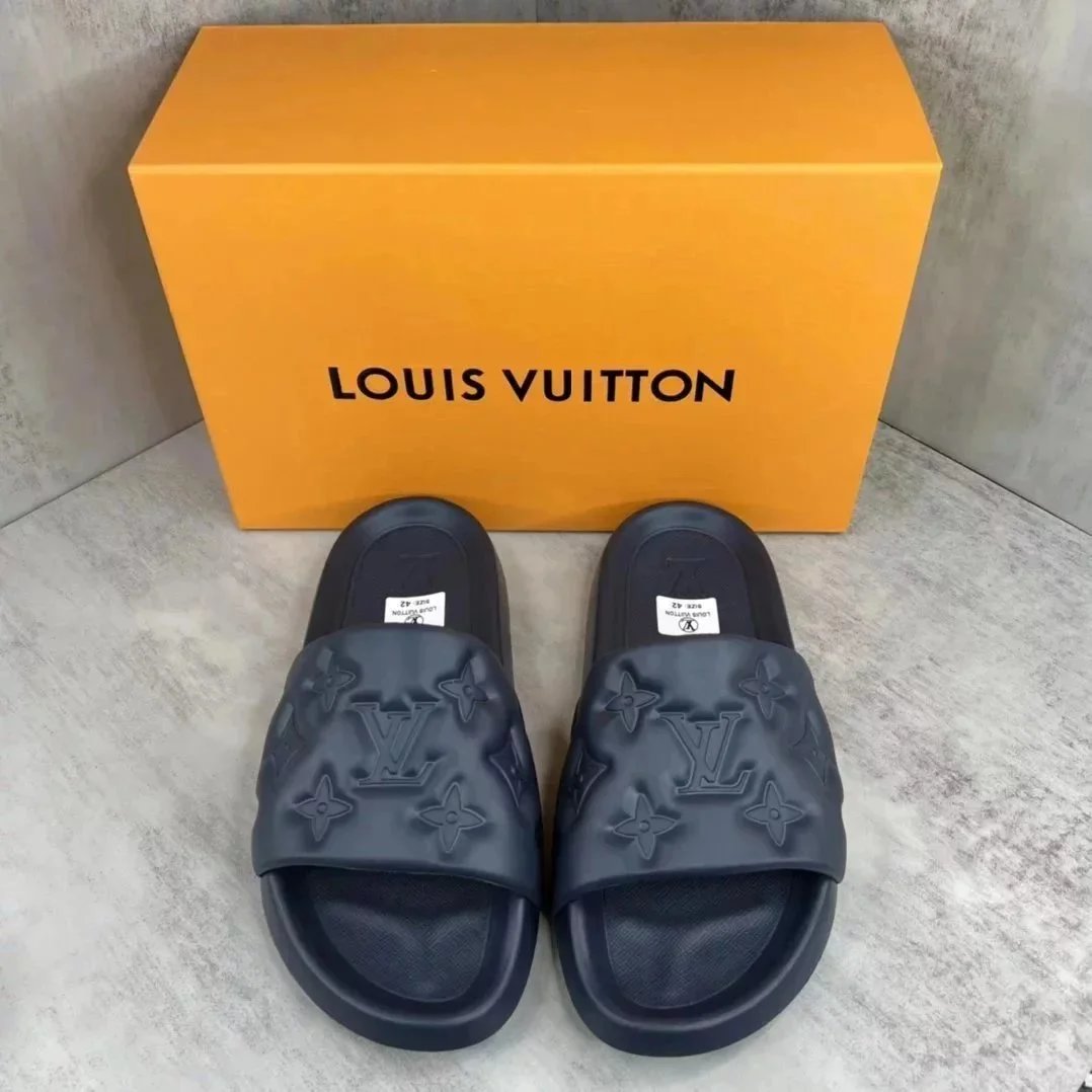 Louis Vuitton Slippers Embossed Monogram Slide — 13