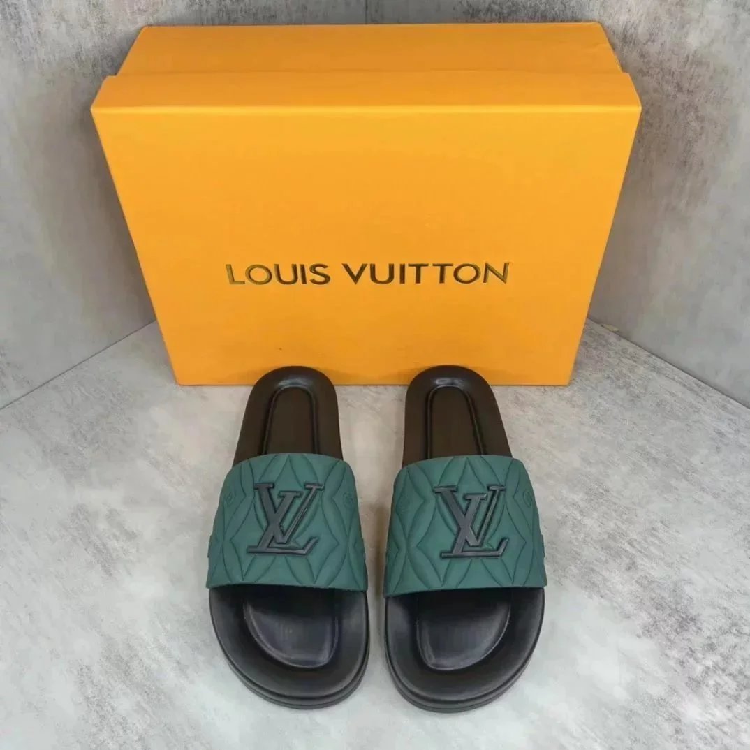 Louis Vuitton Slippers Embossed Monogram Slide — 36