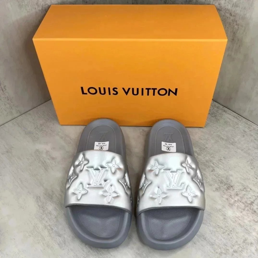 Louis Vuitton Slippers Embossed Monogram Slide — 12