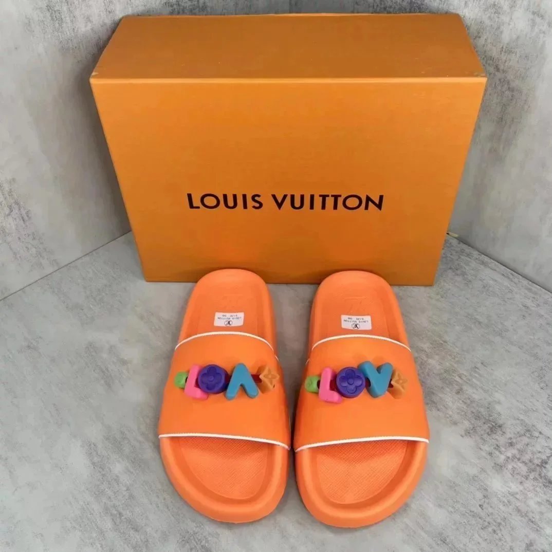 Louis Vuitton Slippers Embossed Monogram Slide — 18