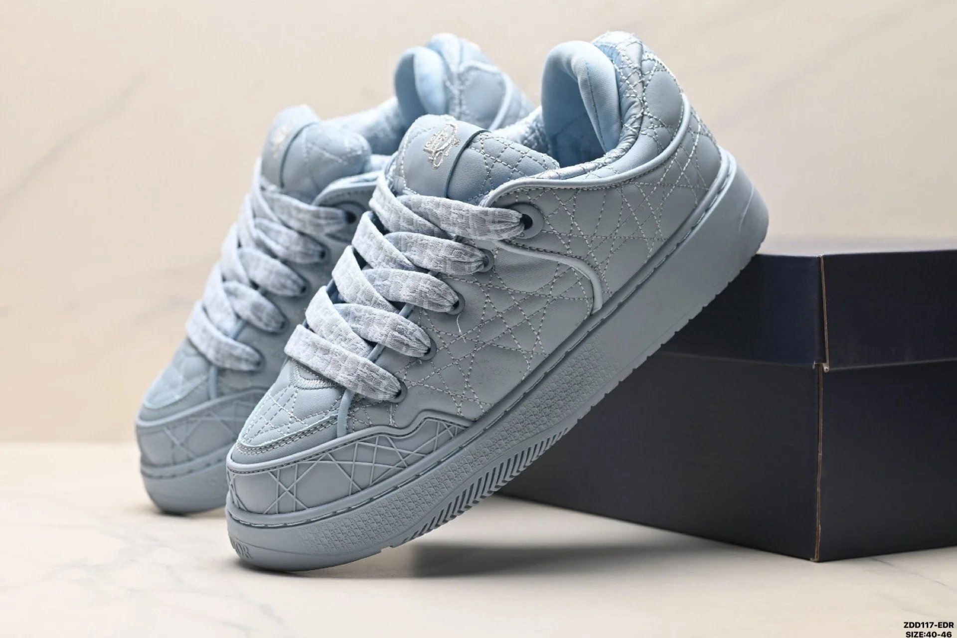 B9SSkateSneakers bread shoes leather round toe thick soled lace up low top board shoes
