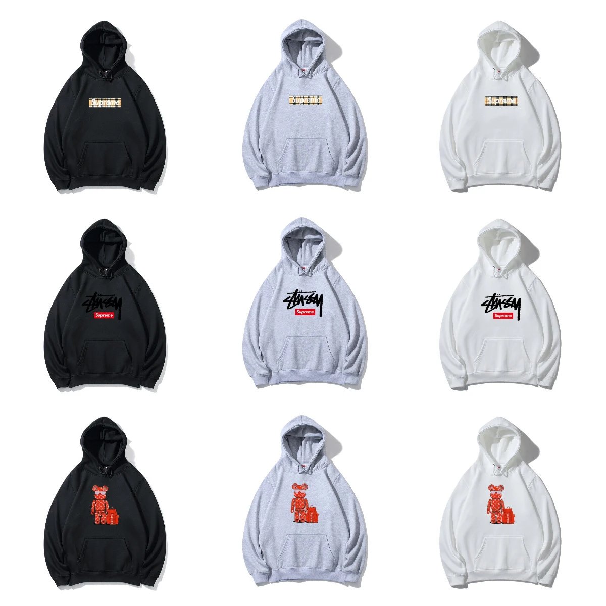 Sup Letter Print Hoodie