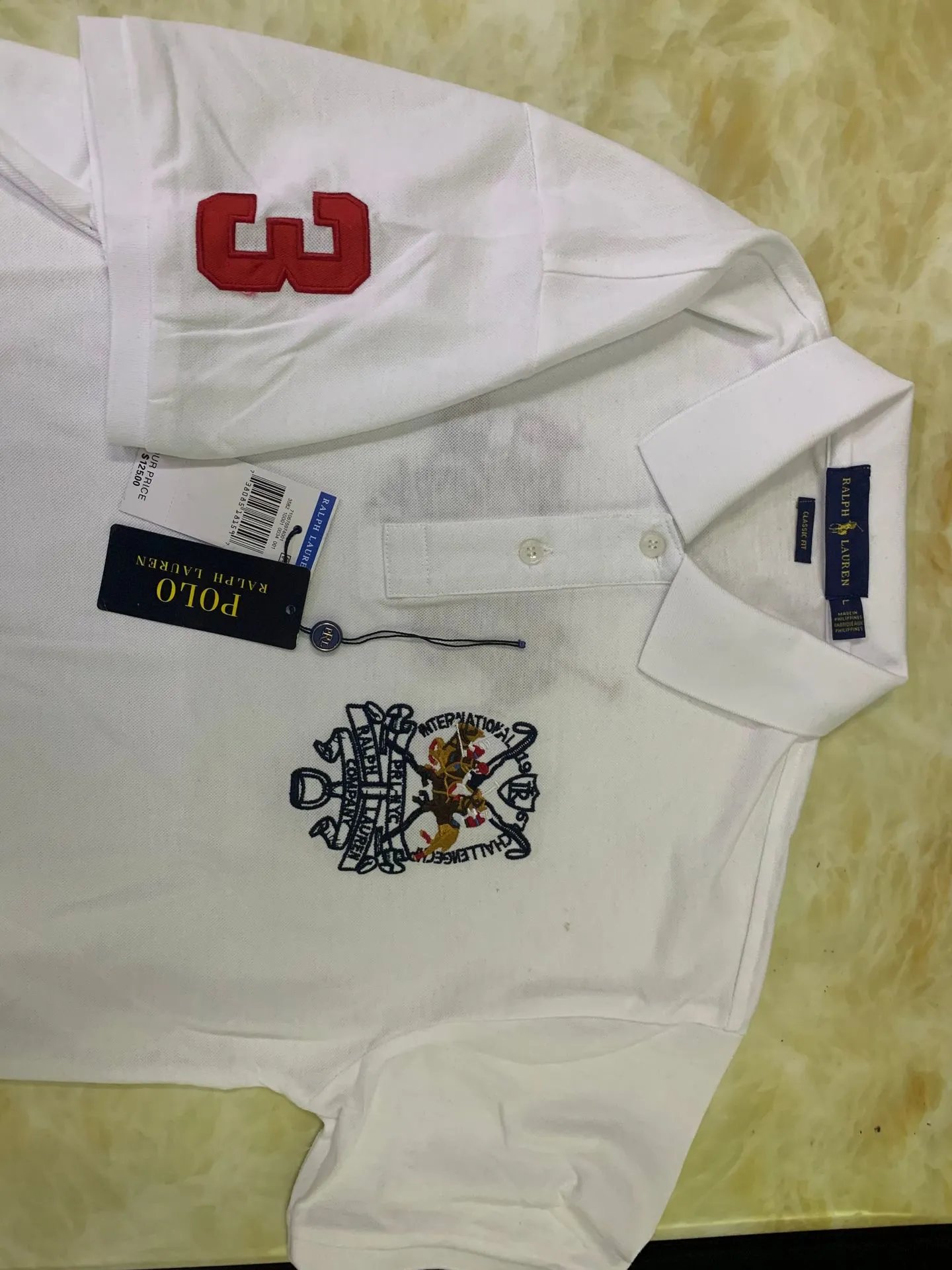Ralph Lauren Polo Custom Fit Black Embroidered Crest Polo - 20