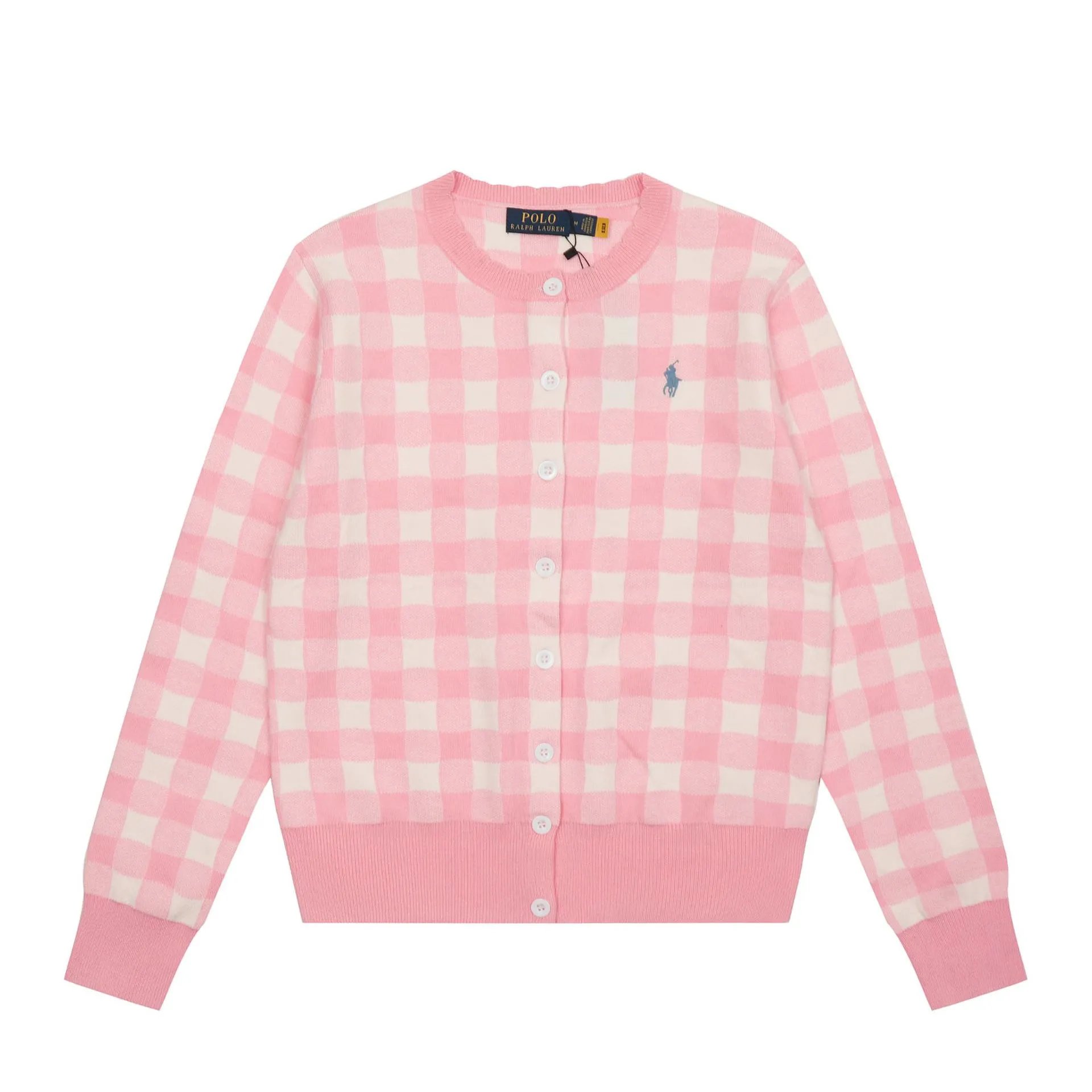 Embroidered Plaid Knit Cardigan photo 4