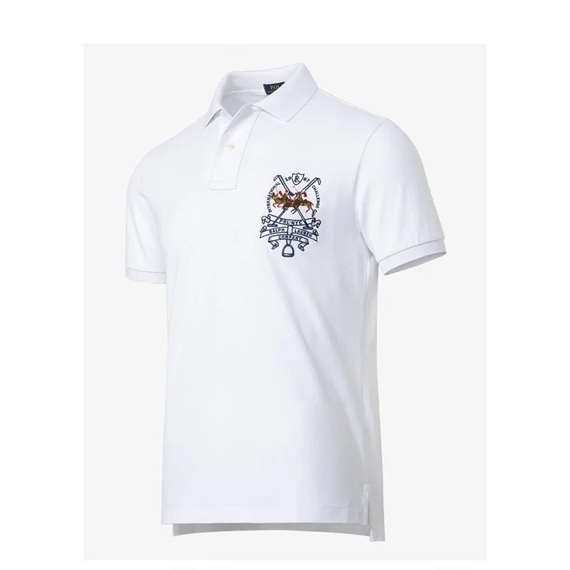 Ralph Lauren Polo Custom Fit Black Embroidered Crest Polo - 5