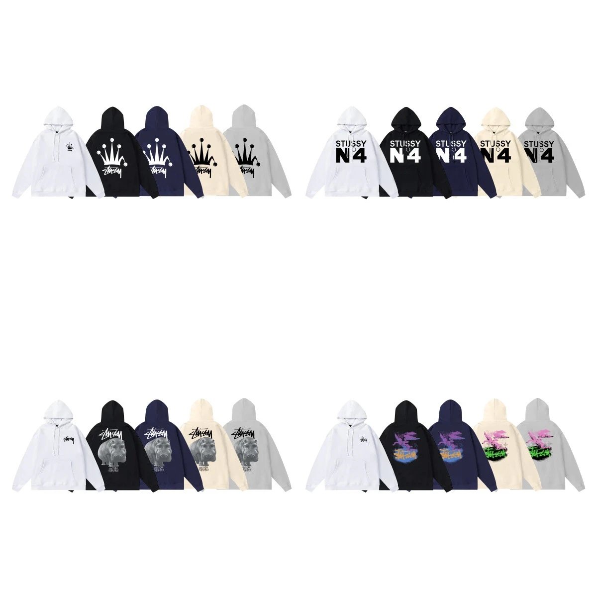 Stussy Black 8 Dice Hoodie