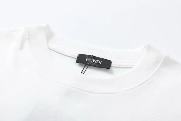 Fendi Teddy Bear Print White T-Shirt - 7
