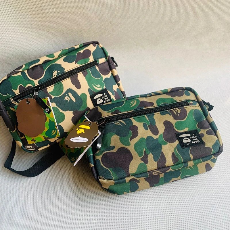 日本附录杂志新款迷彩bape 斜挎单肩包 男士单肩包现货 - 133723