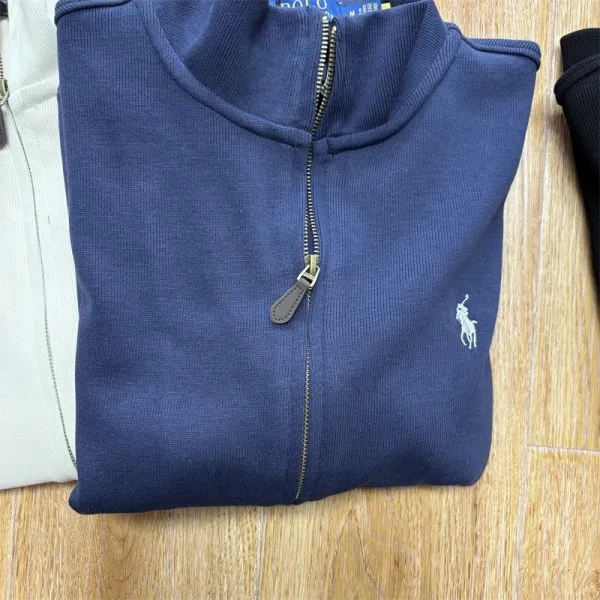 Ralph Lauren Polo Sport Fleece Full-Zip Jacket Black/Navy/Beige - 9