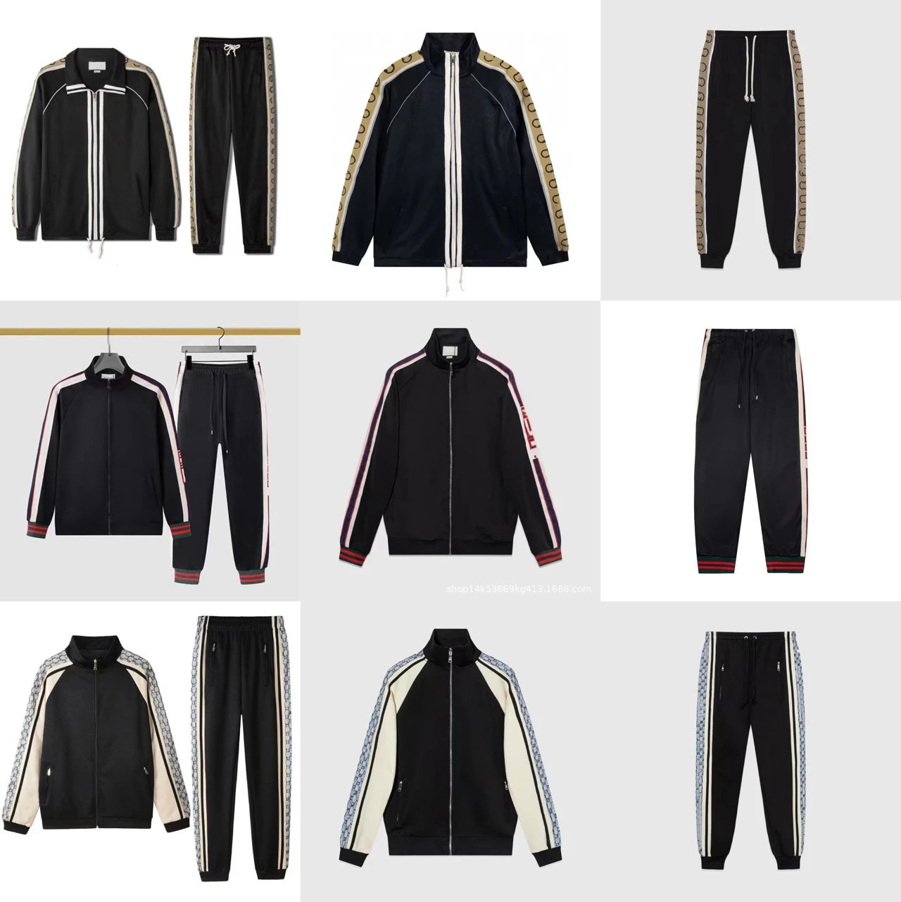 奢潮G高品质G满印字母logo潮牌外贸棒球服男女休闲运动套装 - 131540