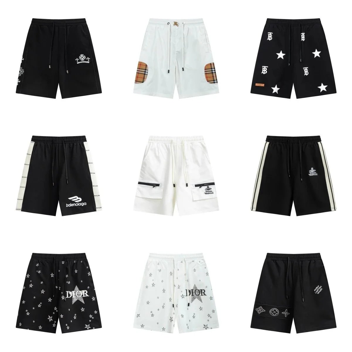 Maison Margiela x Louis Vuitton Monogram Motif Shorts White - 2