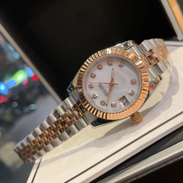 Rolex Datejust 36 White Mother-of-Pearl Dial Rose Gold and Steel Watch - 1