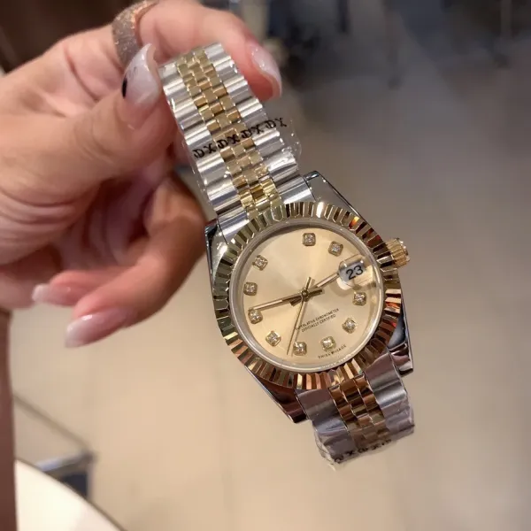 Rolex Datejust Green Mother-of-Pearl Dial Diamond Bezel Steel Watch - 10