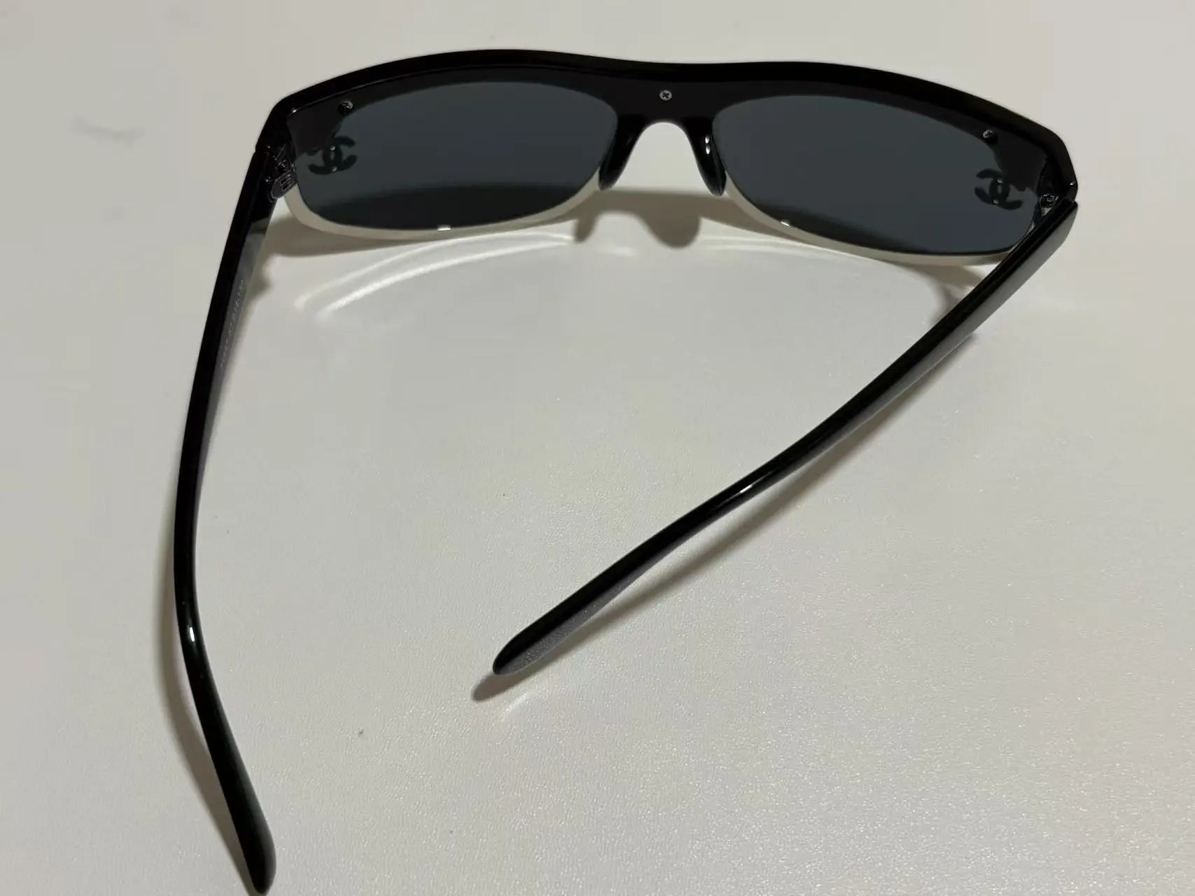 Chanel Glitter Acetate Aviator Sunglasses with CC Logo - 8