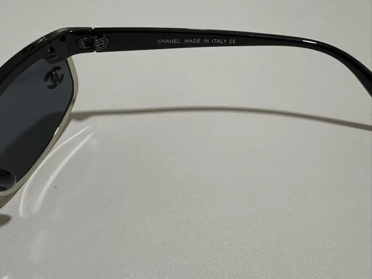 Chanel Glitter Acetate Aviator Sunglasses with CC Logo - 7