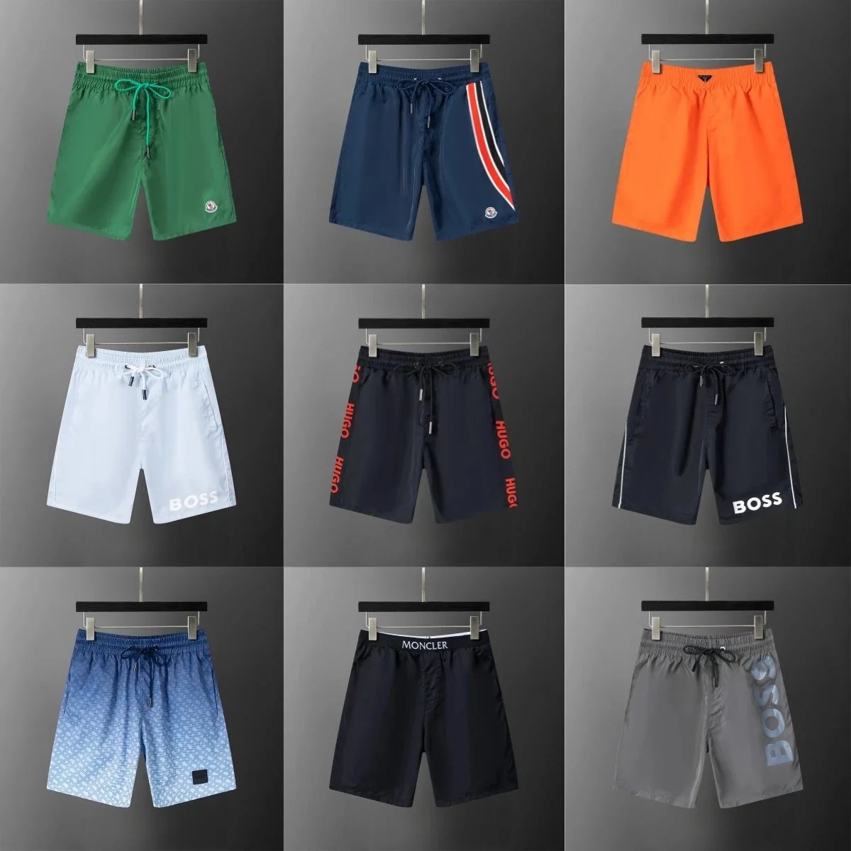 Moncler Logo Waistband Shorts Navy - 2