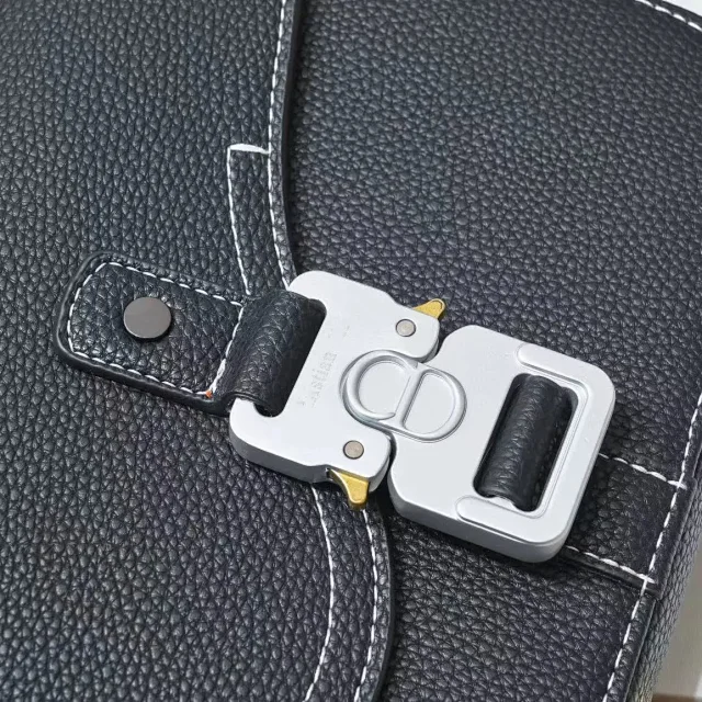 Dior Crossbody Bags Oblique-pattern flap bag with buckle closure product detail image 21