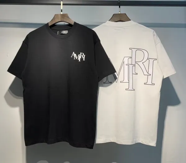 Amiri Drip Logo Black T-Shirt - 12