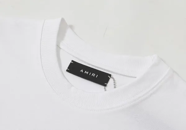 Amiri Drip Logo Black T-Shirt - 39