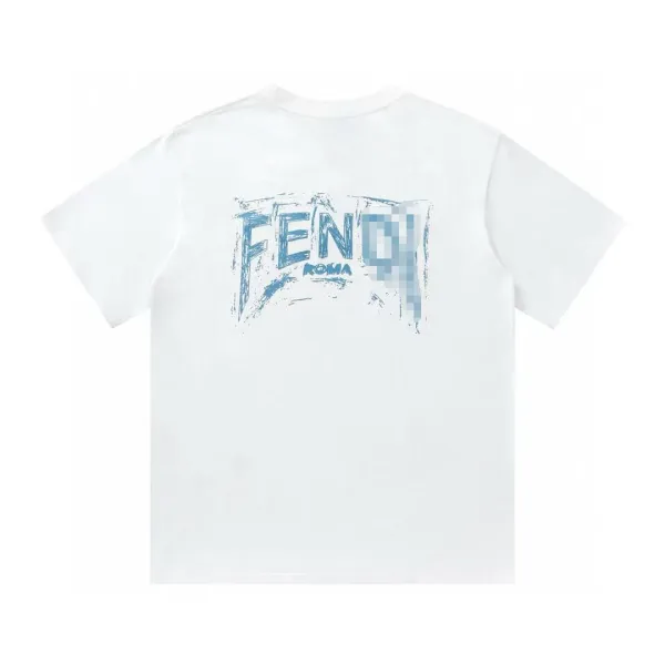 Fendi Teddy Bear Print White T-Shirt - 5