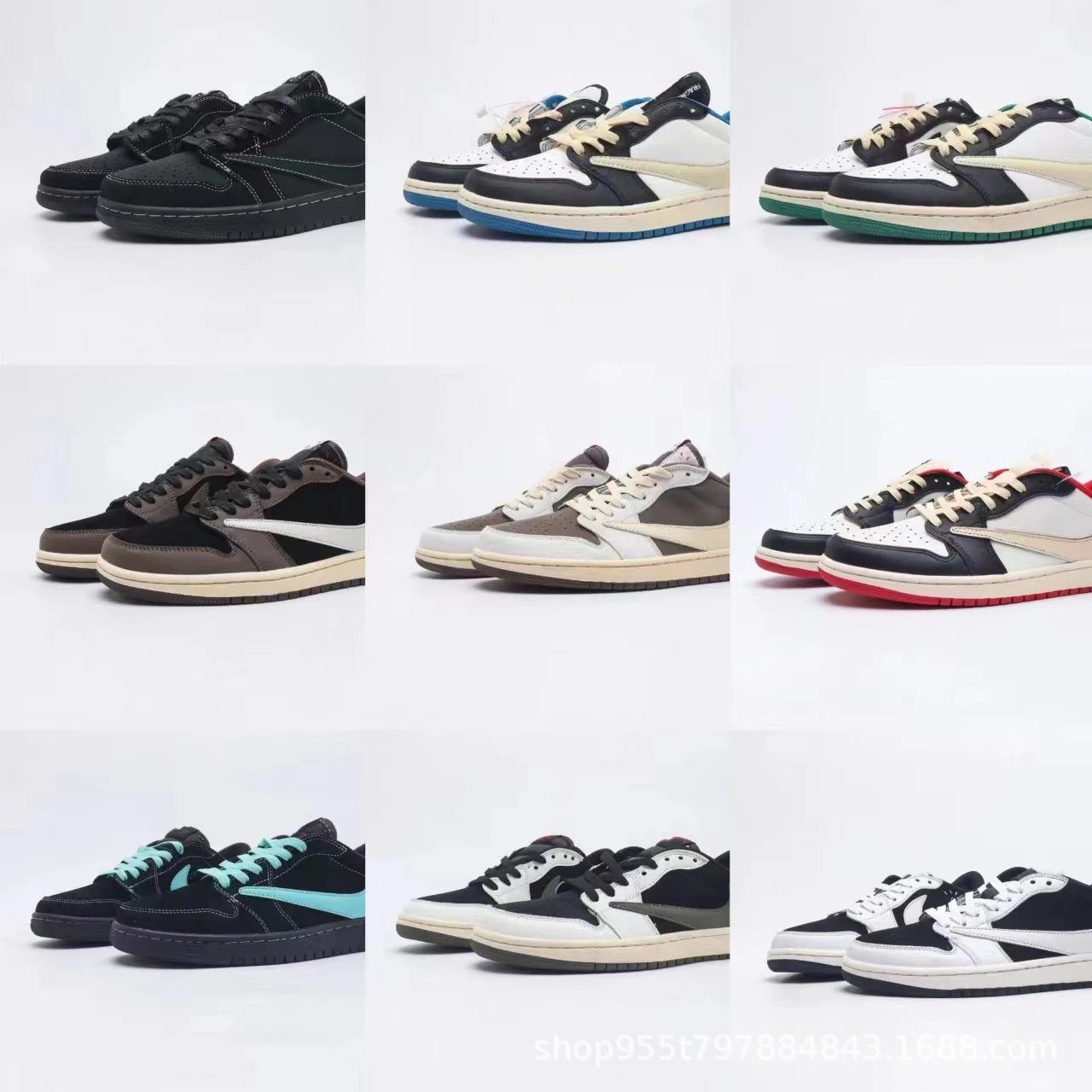 Off-White x Nike Air Jordan 1 Low 'The Ten' Collection Sneakers - 8