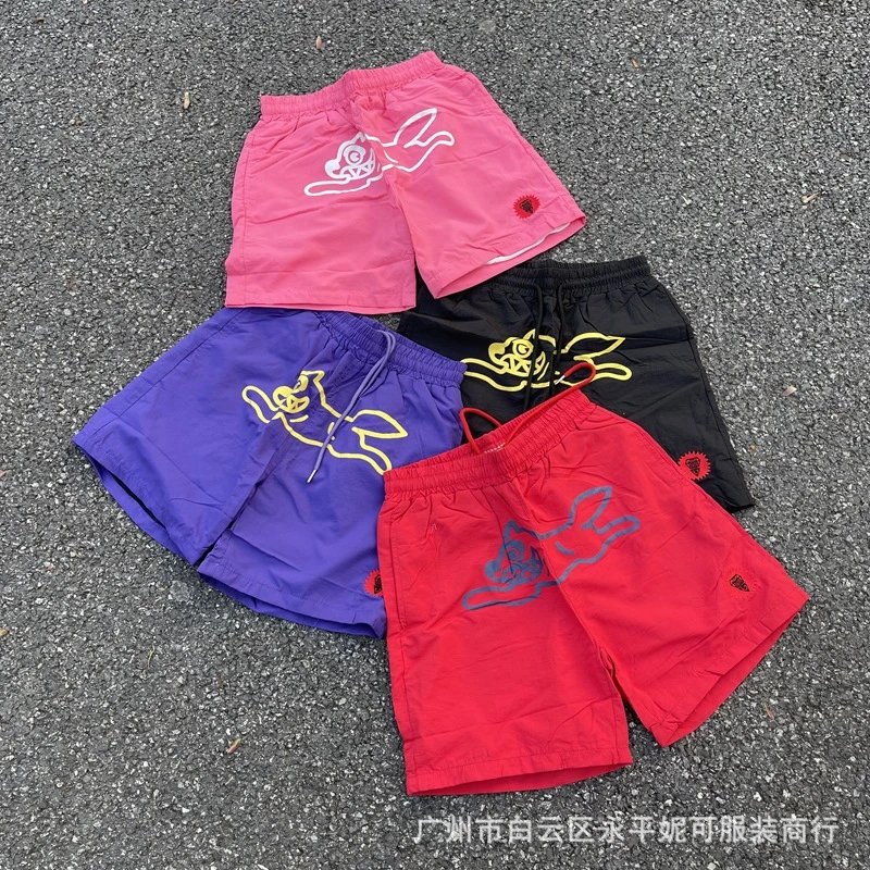 BBC美式高街潮牌飞狗印花网眼短裤夏季男女休闲宽松薄五分裤 - 133809