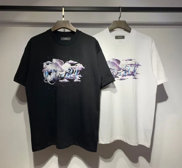 Amiri Drip Logo Black T-Shirt - 29