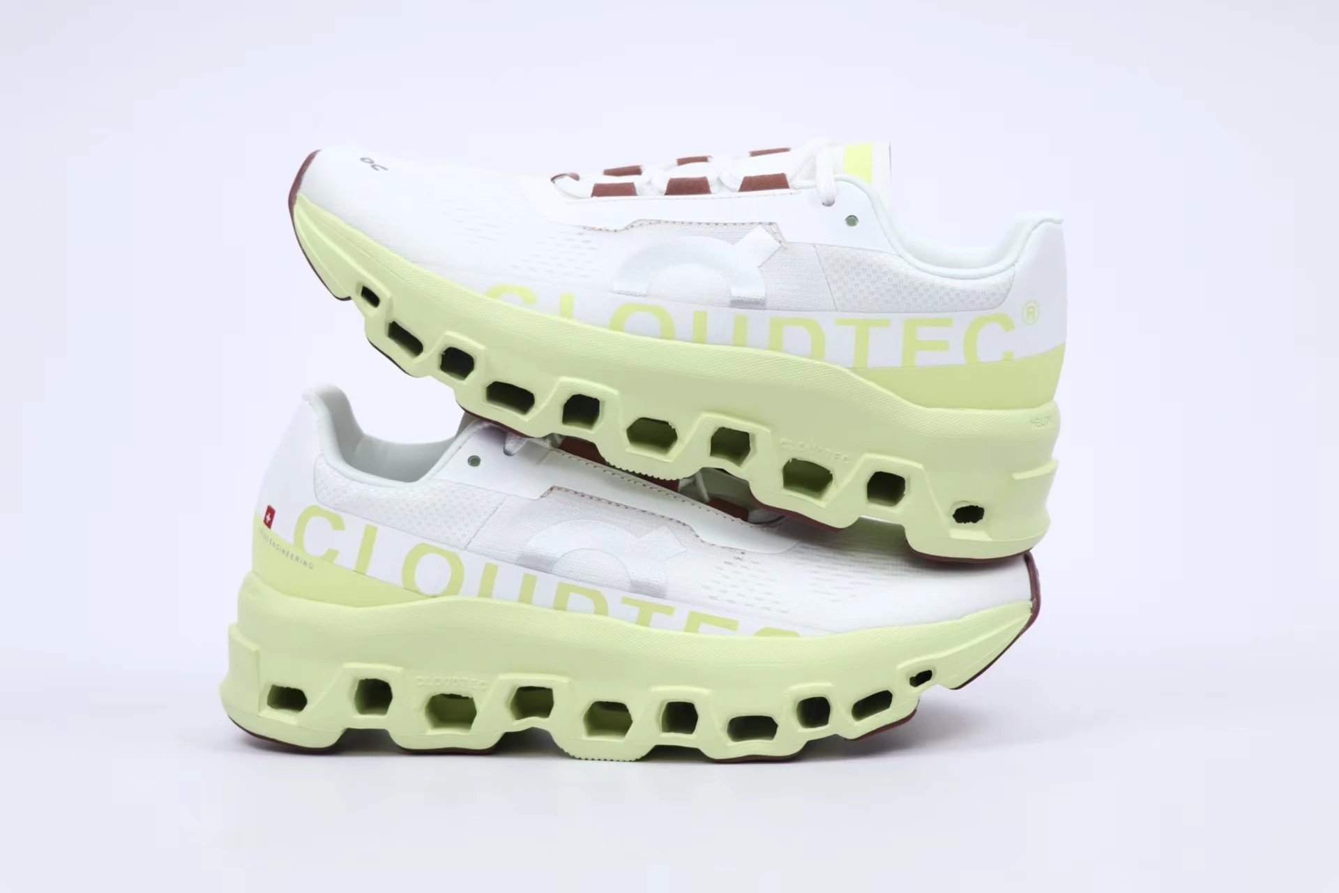 On Cloudmonster 2 Lime Beige Running Shoes - 21