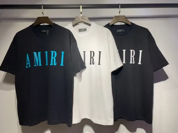Amiri Drip Logo Black T-Shirt - 28