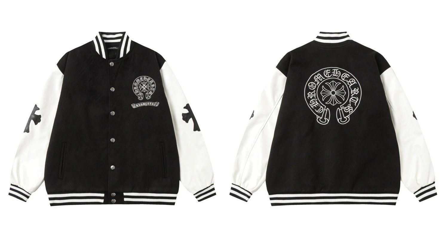 Celine CC Logo Varsity Jacket Forest Green and White - 6