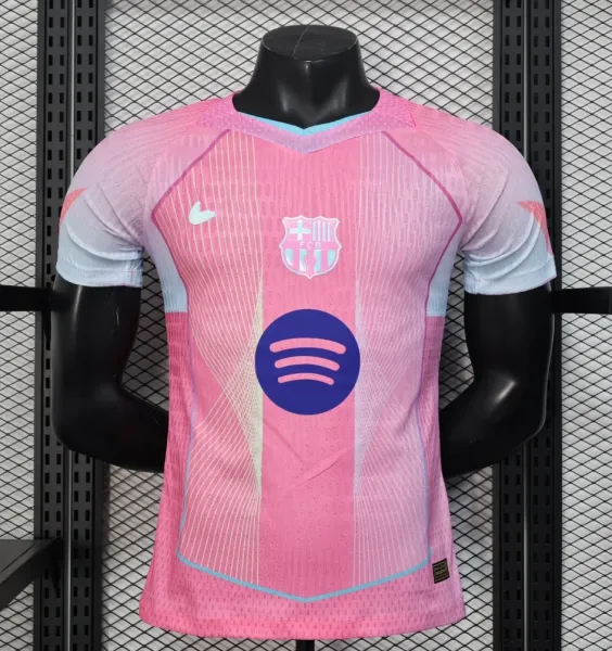 FC Barcelona x Spotify x Nike 2024 Third Jersey Pink - 1