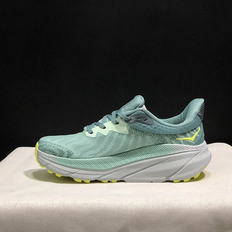 Hoka One One Clifton 9 Blue Yellow Running Shoes - 18