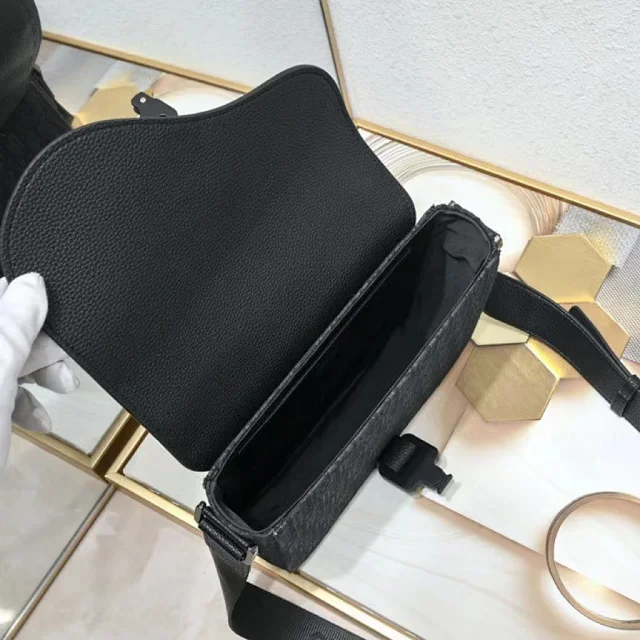 Dior Crossbody Bags Oblique-pattern flap bag with buckle closure product detail image 11
