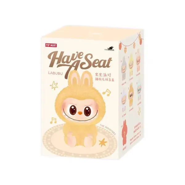 POP MART x THE MONSTERS Have A Seat Labubu Plush Blind Box - 1