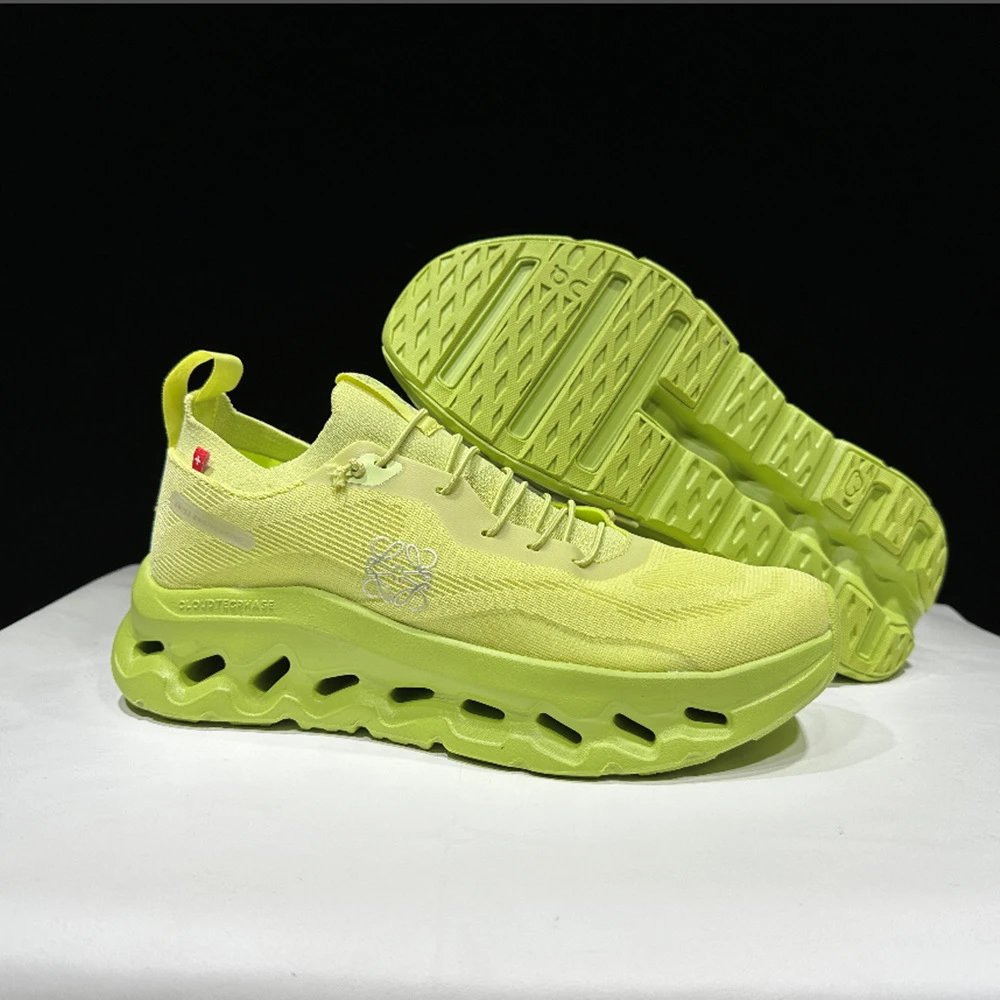 Off-White x Asics Gel-Nimbus 24 Lime Green Chunky Sneakers - 9