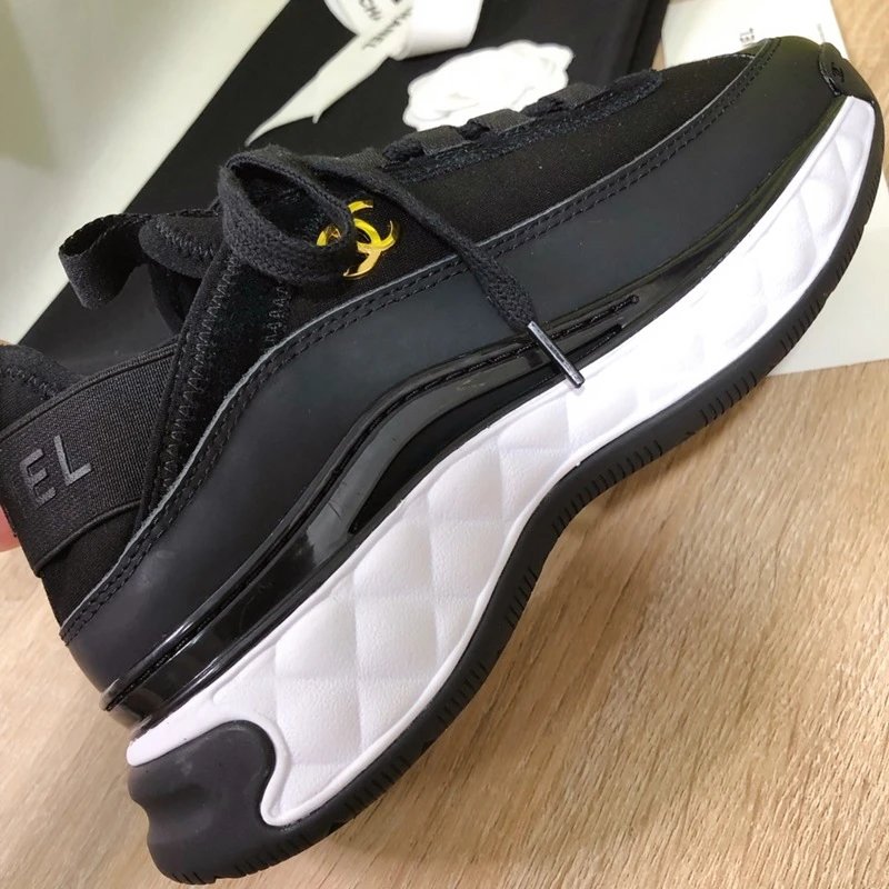 Chanel Runway Sneakers White and Black Chunky Sneakers - 9