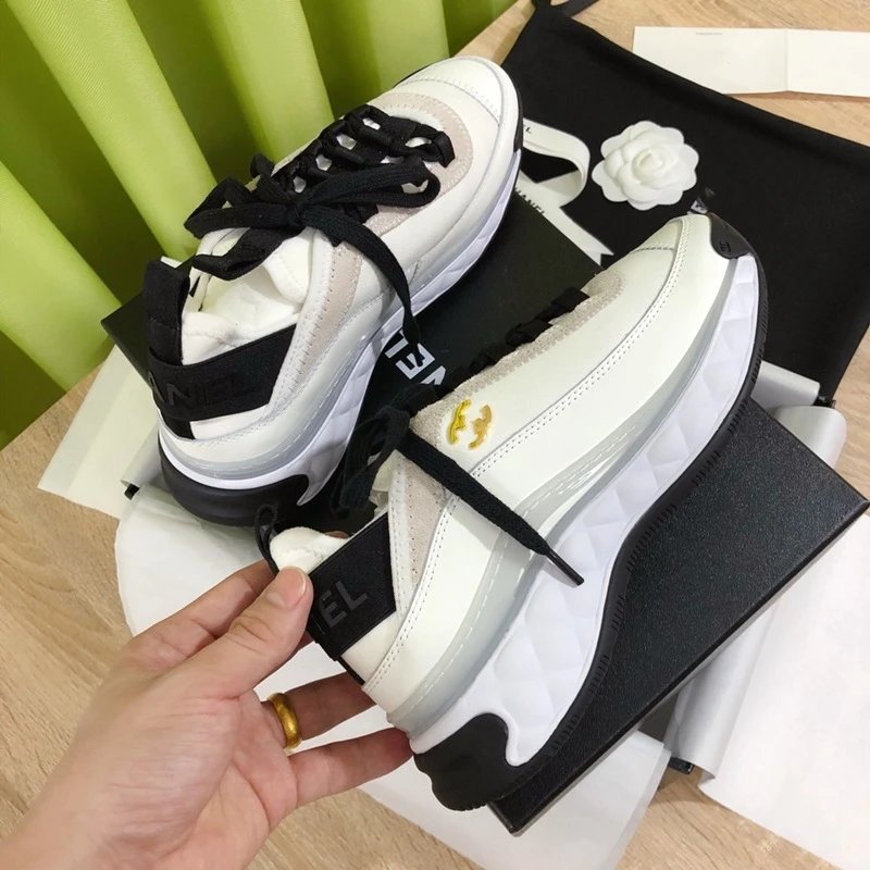 Chanel Runway Sneakers White and Black Chunky Sneakers - 3