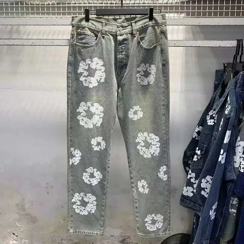 Denim Tears Cotton Wreath Denim Jeans — Multiple Washes product photo 3