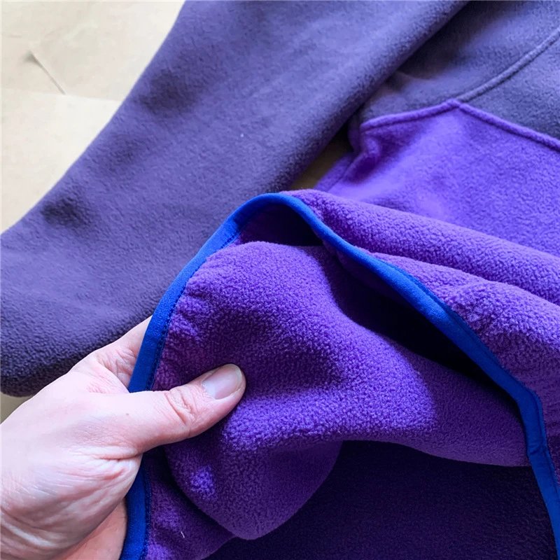 Patagonia Synchilla Snap-T Fleece Pullover Teal with Purple Accents - 10