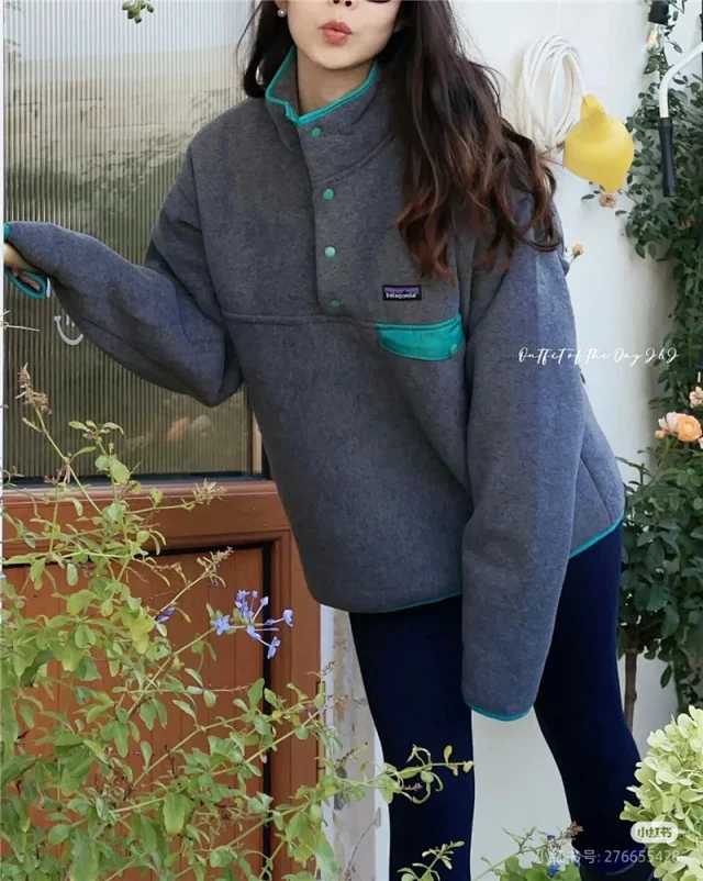 Patagonia Hoodies & Sweatshirts Synchilla Snap-T fleece pullover with snap chest pocket product detail image 28