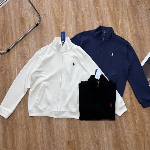 Ralph Lauren Polo Sport Fleece Full-Zip Jacket Black/Navy/Beige - 3