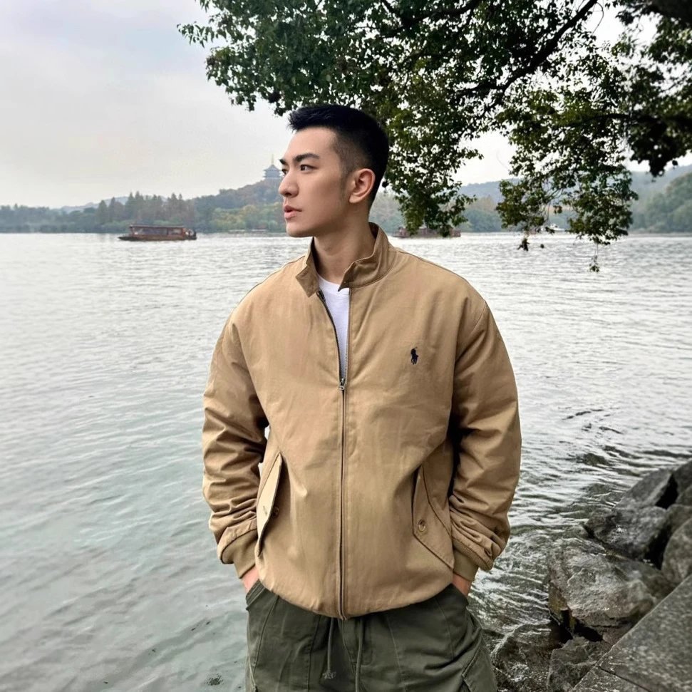 （BestQua&hellip;）[纯元]RL小马标老钱风干部拉链外套polo休闲夹克男女同款宽松 - 134064