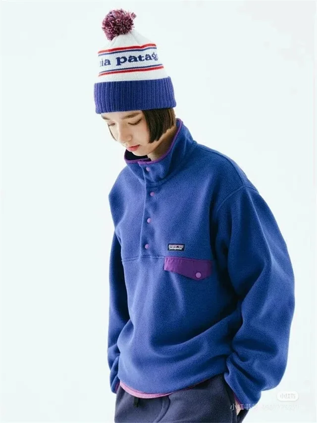 Patagonia Hoodies & Sweatshirts Synchilla Snap-T fleece pullover with snap chest pocket product detail image 27