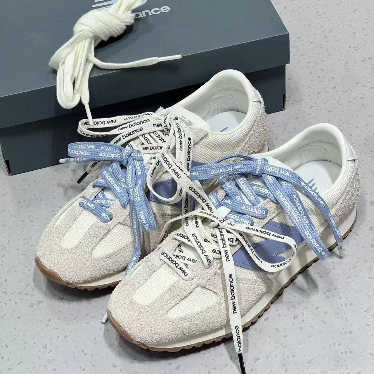 （BestQua&hellip;）NB471休闲跑鞋男女德训复古跑步鞋平底阿甘百搭运动通勤潮鞋 - 131570
