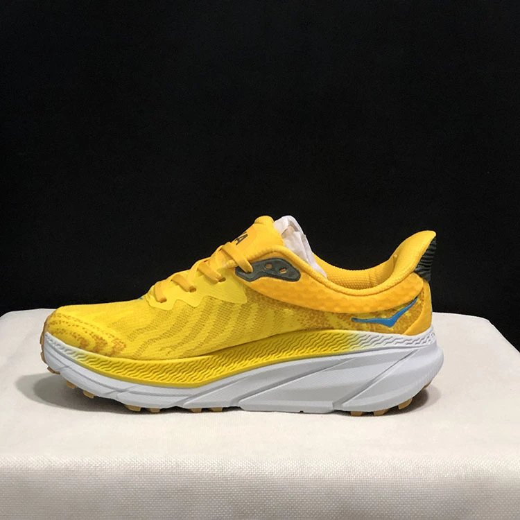 Hoka One One Clifton 9 Blue Yellow Running Shoes - 12